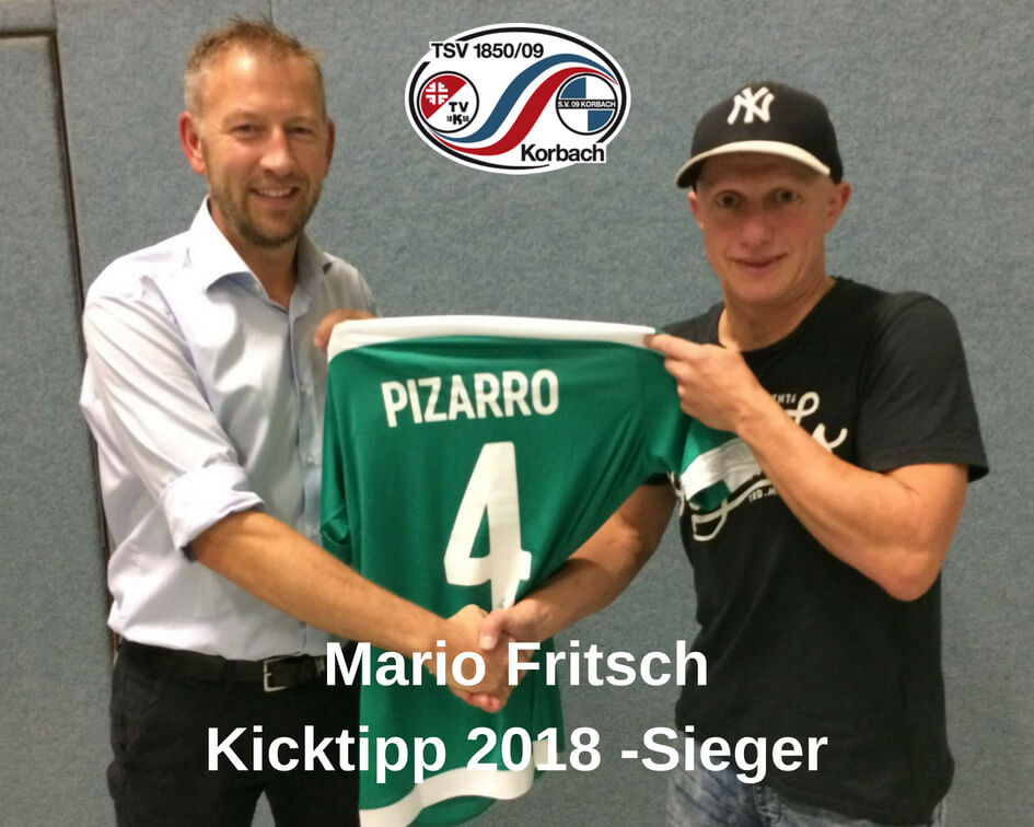 TSV Korbach Kicktipp-Sieger 2018: Mario Fritsch